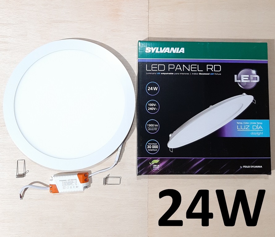 PANEL LED SYLVANIA 24W P/EMPOT REDONDO 6500K