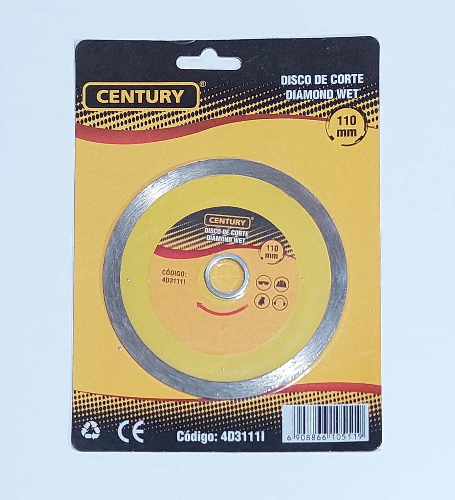 DISCO DIAMANTE 4 1/2 CENTURY CONTINUO WET110MM G1202180