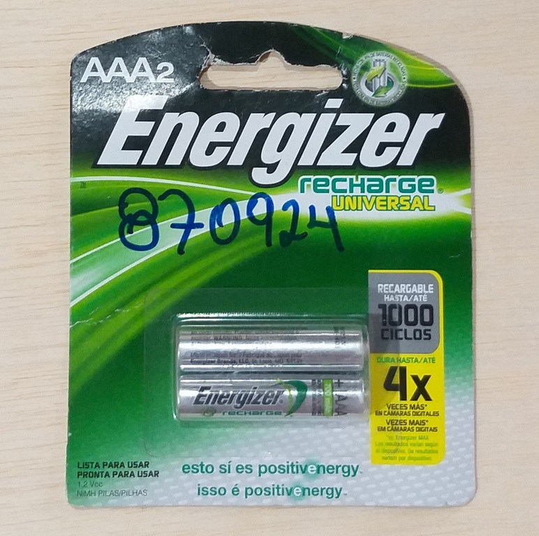 PILA ENERG.AAA RECARGABLE 900MAH