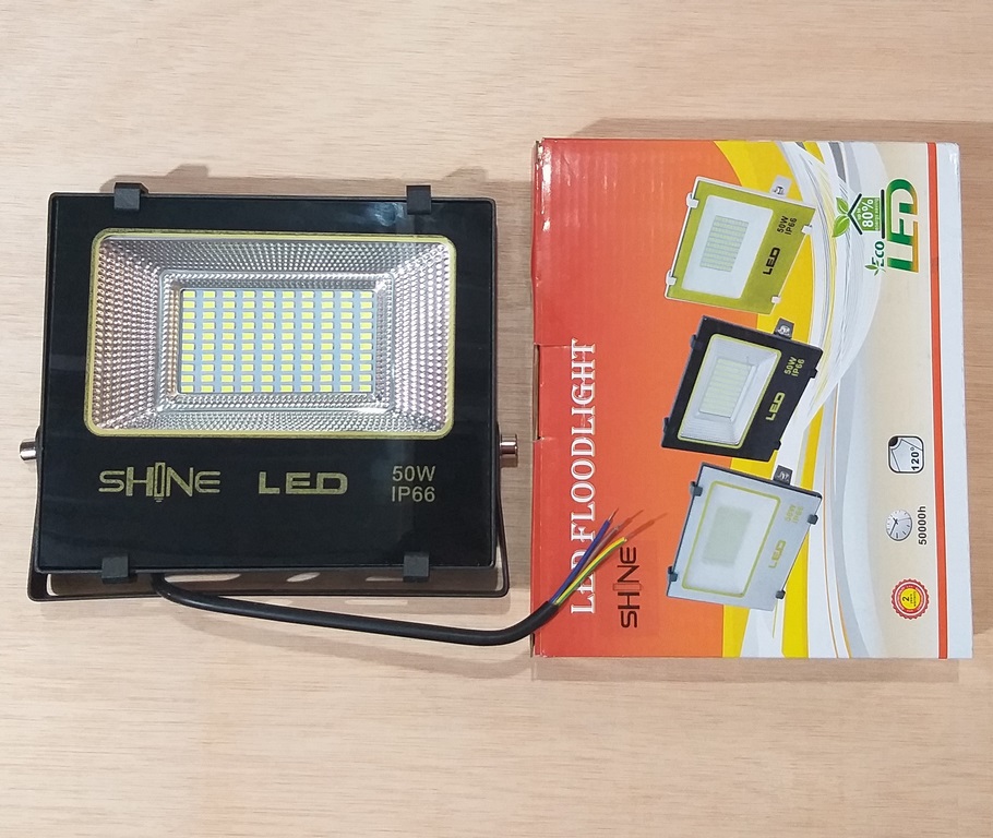 REFLECTOR LED SHINE 50W 110V-220V 60HZ 6500K AC85 IP66 16.5CMX19.5CM