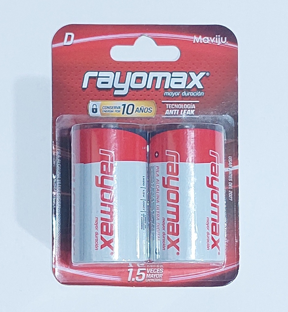 PILA D X 2UND 1.5V RAYOMAX MAVIJU