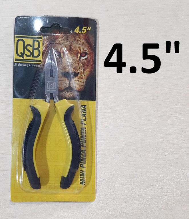 PINZA QSB PUNTA PLANA 4.5´´