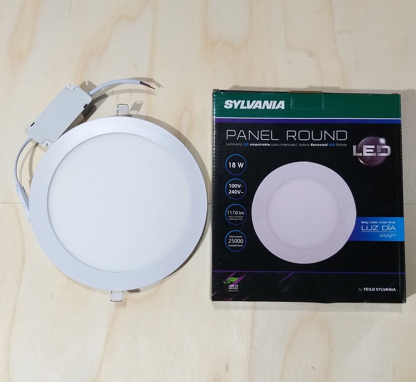 PANEL LED SYLVANIA 18W P/EMPOT REDONDO