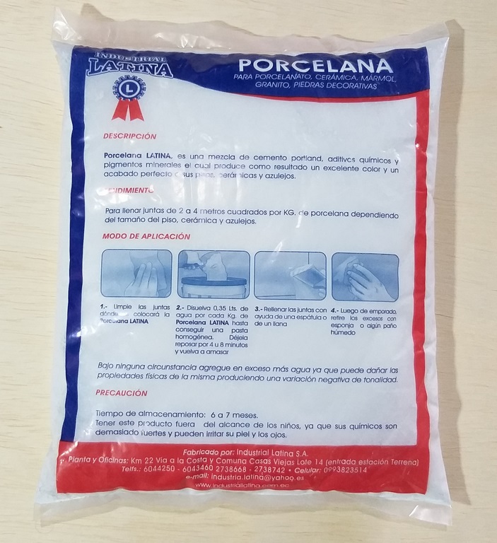 PORCELANA LATINA BLANCA 2KG