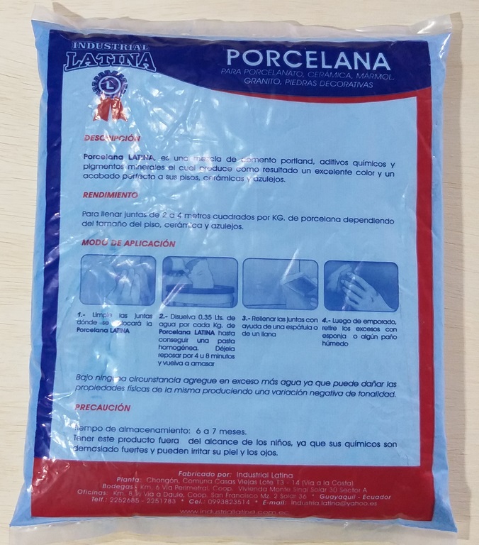 PORCELANA LATINA AZUL 2KG