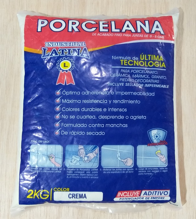 PORCELANA LATINA CREMA 2KG