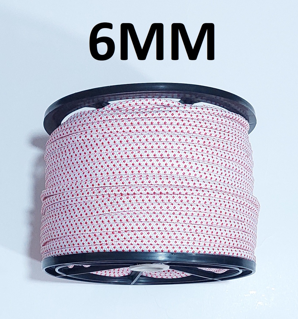 PIOLA TRENSADA NYLON 06MM 27MT X KG ROJA PONTE SELVA