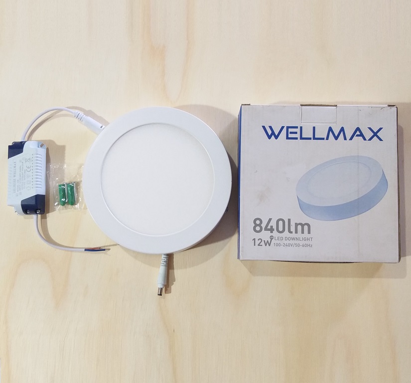 PANEL LED WELLMAX REDONDO S/P 12W L-DL-0011 3000K