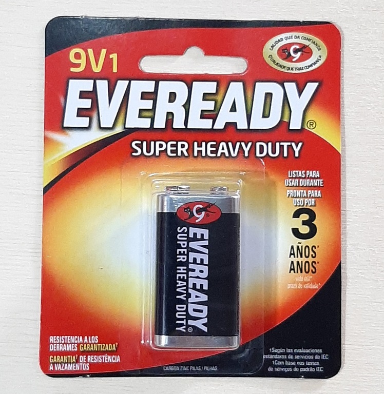 PILA EVEREADY 9V  CARBON