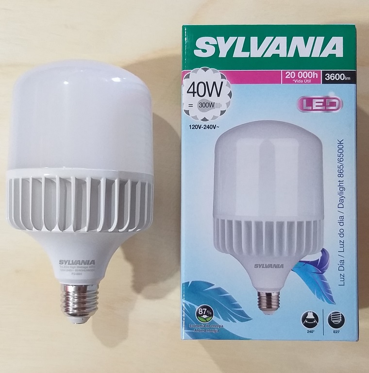 FOCO LED SYLVANIA 40W A.P. 110-220V E27 6500K LUZ BLANCA