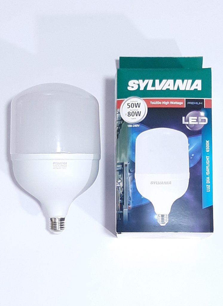 FOCO LED SYLVANIA 50W A.P. 110-220V E27 6500K LUZ BLANCA