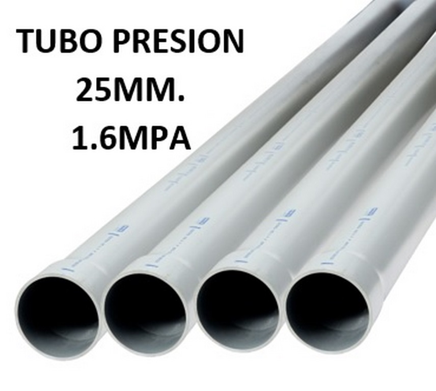 TUBO PRES. 25MM 1.60MPA RIVAL E/C