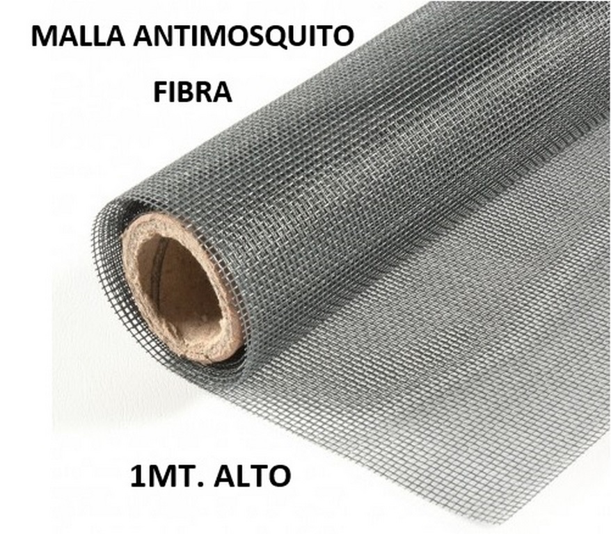 MALLA FIBRA ANTI MOSQUITO 1.00 X 50M