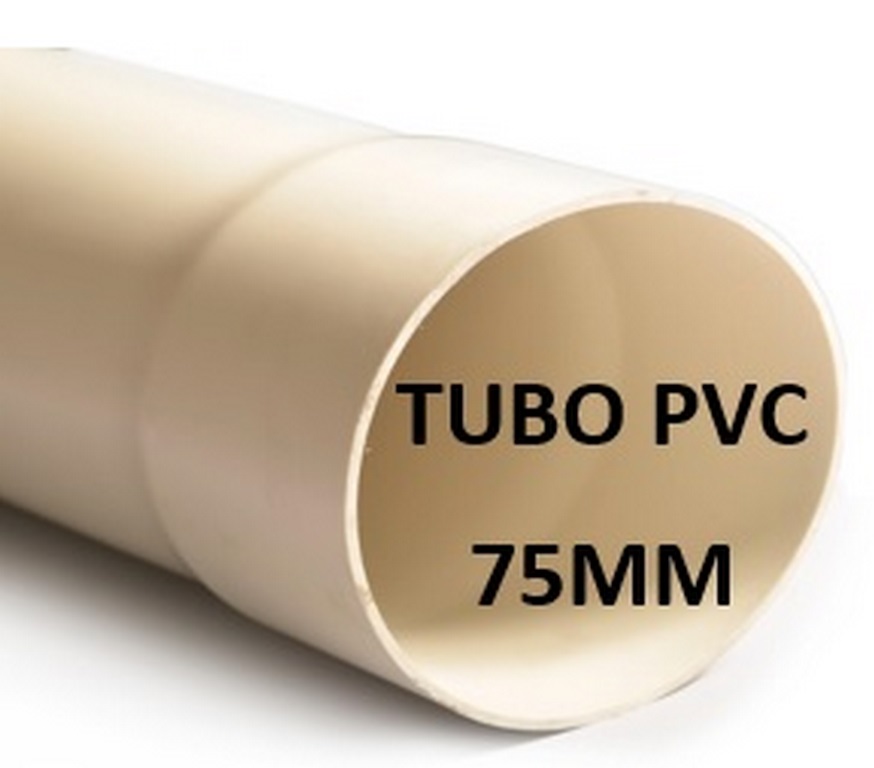 TUBO ECONOMICO 75MM PLASTIDOR/RIVAL