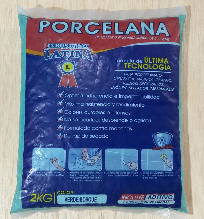 PORCELANA LATINA VERDE BOSQUE 2KG