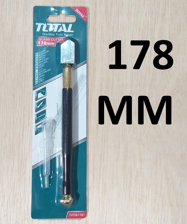 CORTA VIDRIO TOTAL 178MM C/RUEDA CARBURO DE TUNGSTENO