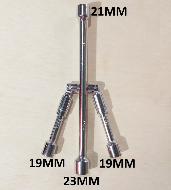 LLAVE RUEDA EN CRUZ ARTICULADA 19`` 21`` 23``