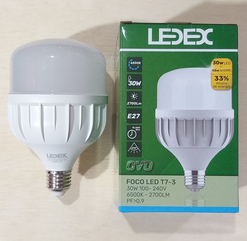 FOCO LED LEDEX 30W E27 6500K 2700LM