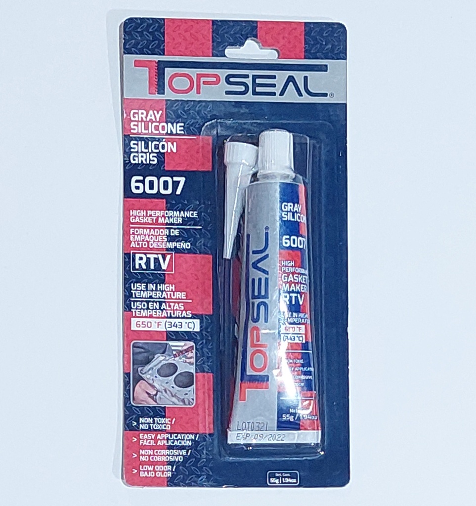 SILICON TOPSEAL ROJO/GRIS 6007 55G / 1.94OZ