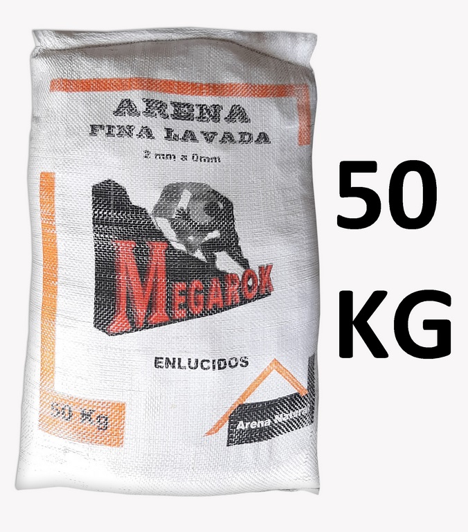 ARENA FINA SACO 50 KG MEGAROK