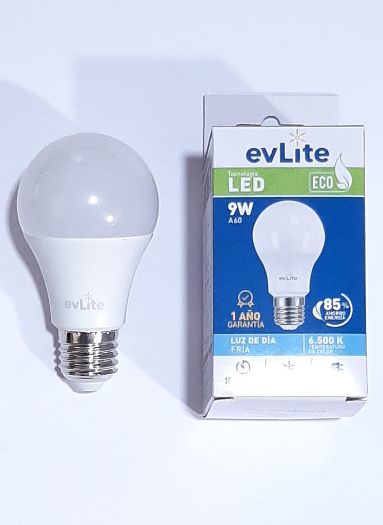 FOCO LED EVLITE 9W 800LM E27 15000H