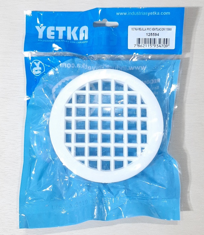 REJILLA 110MM PVC YETKA