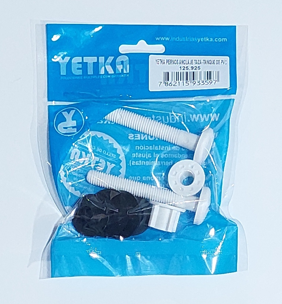 PERNO ANCLAJE TAZA-TANQUE PVC Y125925 YETKA