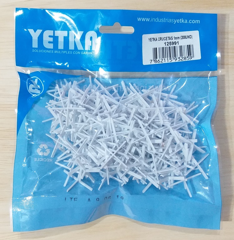 SEPARADOR BALDOSA 1.00MM YETKA PLAST.FUNDA 200U