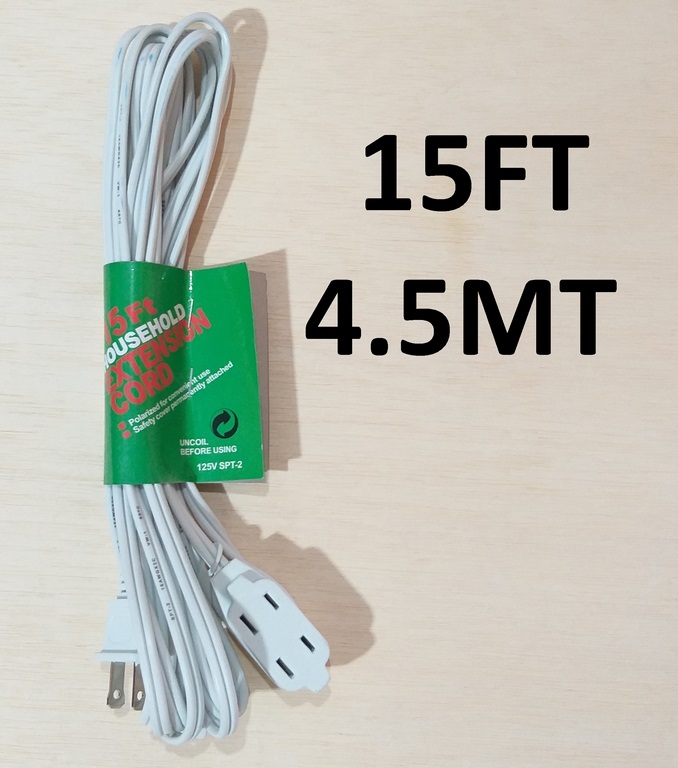 EXTENSION 4.5MT BLANCA CMT 2X16AWG 125V 15FT