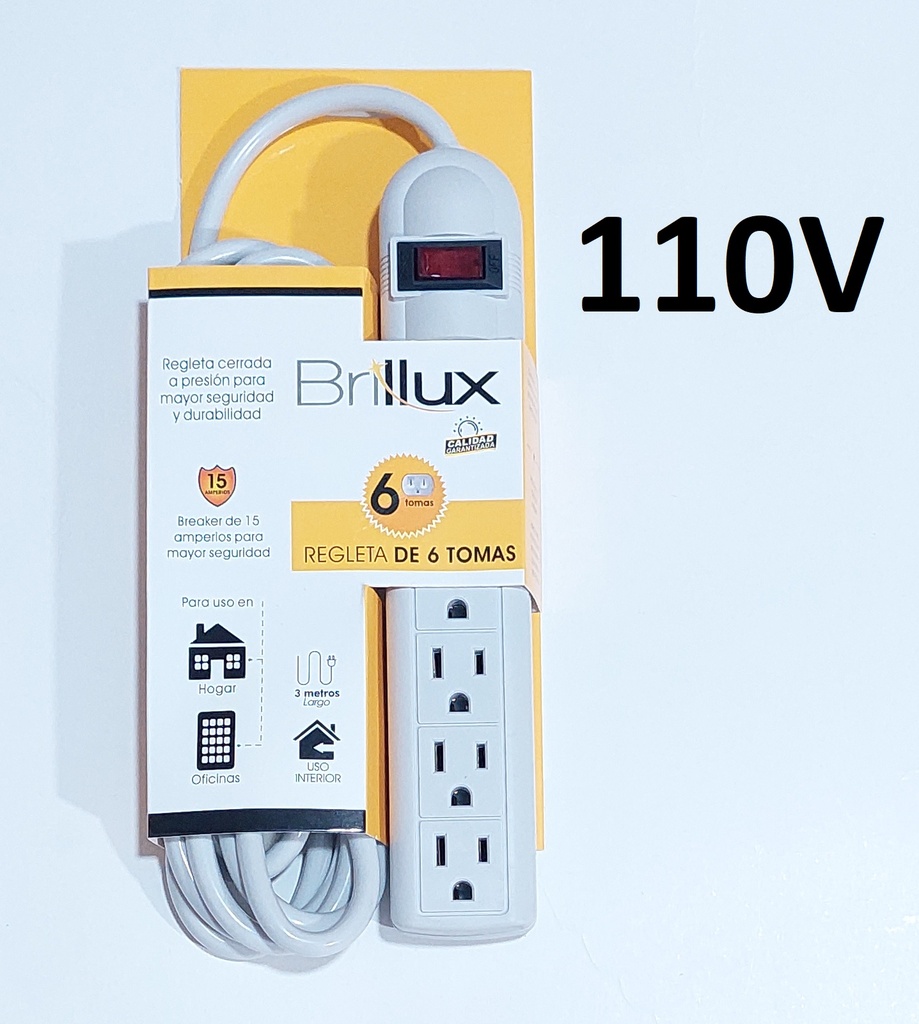 SUPRESOR PICO BRILUX 6 SERV CON 3 M DE CABLE