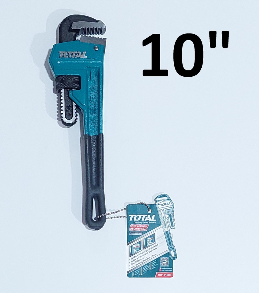 LLAVE TUBO 10´´ TOTAL C/MANGO DE CAUCHO ANTIDESLIZANTE