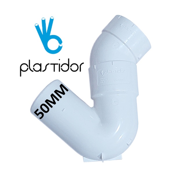 SIFON 50MM S/REG PLASTIDOR 2 PIEZAS