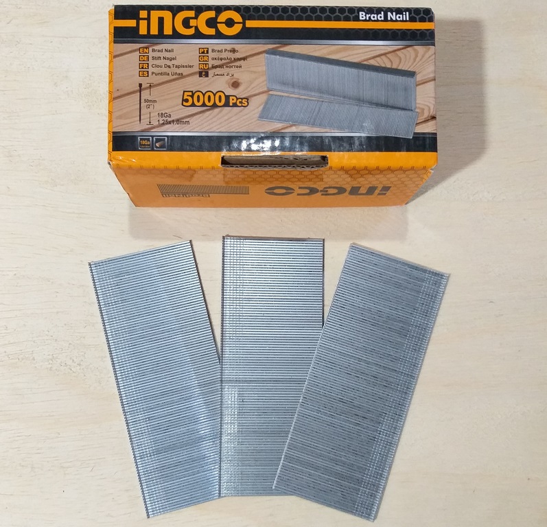 CLAVO P/PISTOLA 2´´ 25MM 5000 PCS INGCO