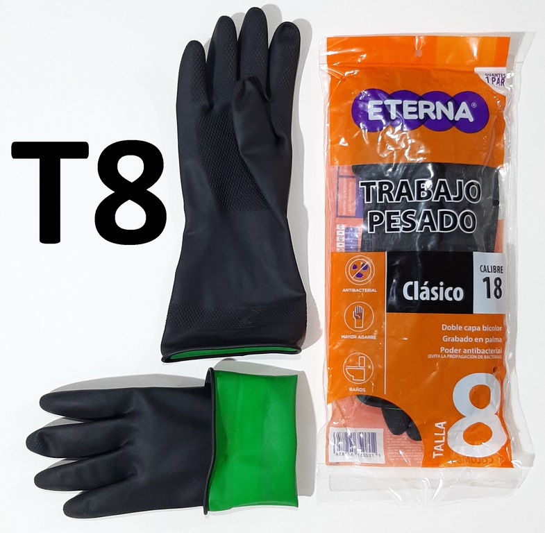 GUANTE LATEX 8 DOMEST ETERNA T-8