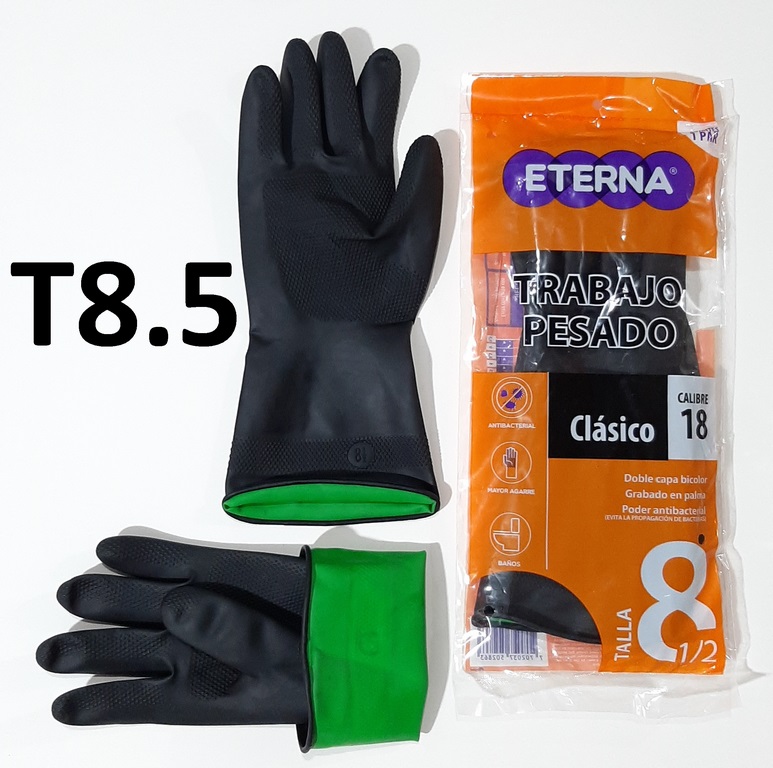 GUANTE LATEX 8.5 DOMEST ETERNA T-8.5