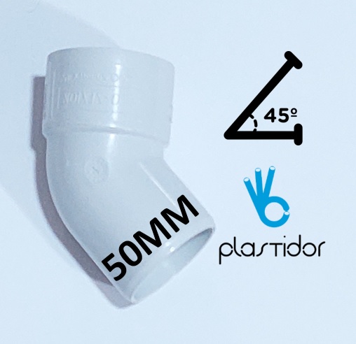 CODO 50 X 45 PLASTIDOR