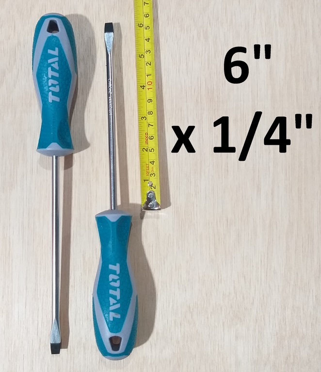 DESTORNILLADOR PLANO 1/4X6´´ TOTAL