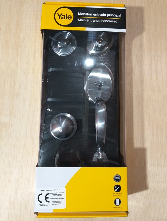 CERRADURA YALE P/PUERTA PRINCIP 8991 US26D LL/MP