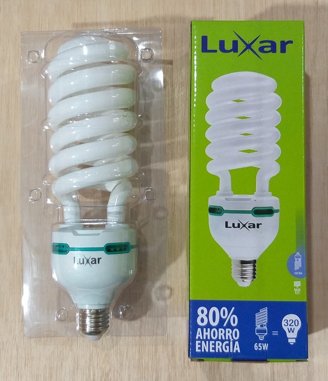 FOCO AHORRADOR ESPIRAL LUXAR 65W T5 6500K