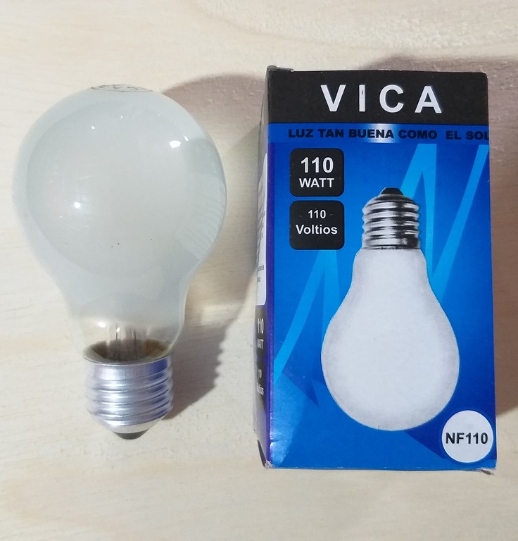 FOCO INCANDESCENTE VICA 110W/110V.E27