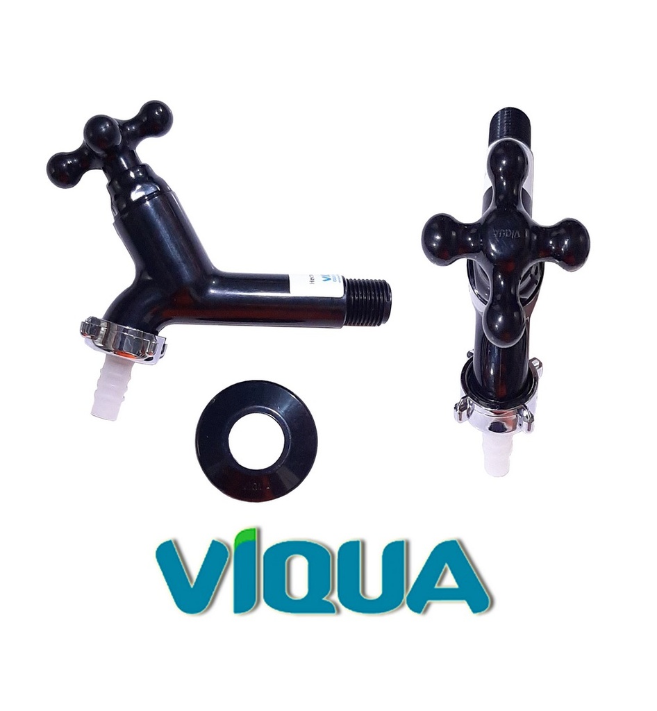 LLAVE LAVAMANOS VIQUA P/JARDIN NEGRA