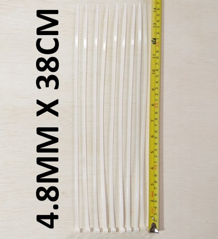 AMARRA PLASTICA 38CM X 4.8MM BLANCA CONSUM