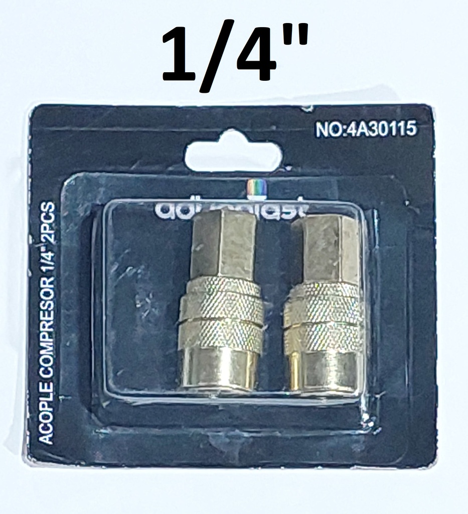 ACOPLE P/COMPRESOR 1/4´´ 2 PCS