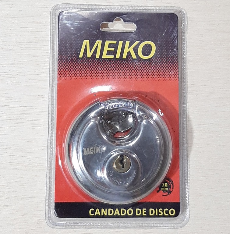CANDADO ANTICIZALLA 70MM DE ACERO TIPO DISCO 3045 MEIKO