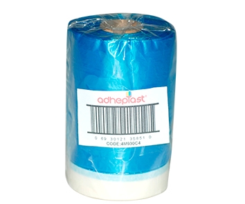 CINTA P/PINTAR CON PLASTICO COVERING TAPE AZUL 55CMX20MT P/ENMASCAR