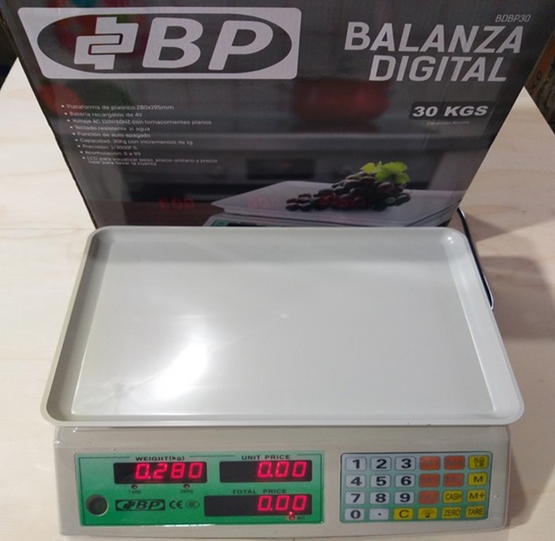 BALANZA DIGITAL BP BDBP30 30KG