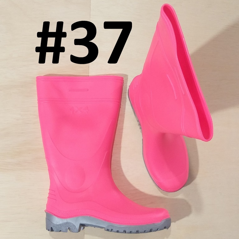 BOTA 37 BOOTS 4X4 PVC S/F ROSADO