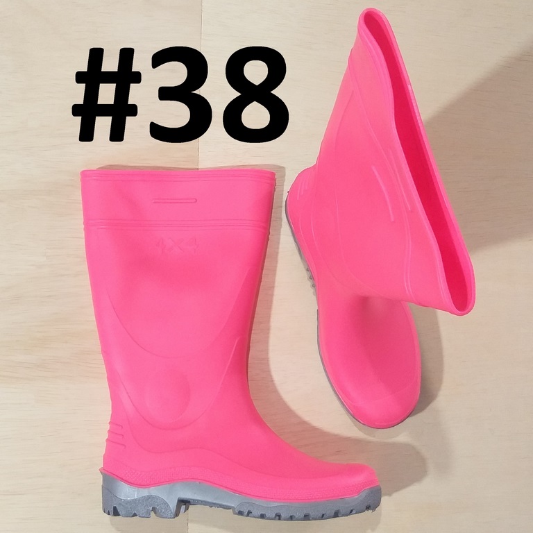 BOTA 38 BOOTS 4X4 PVC S/F ROSADO