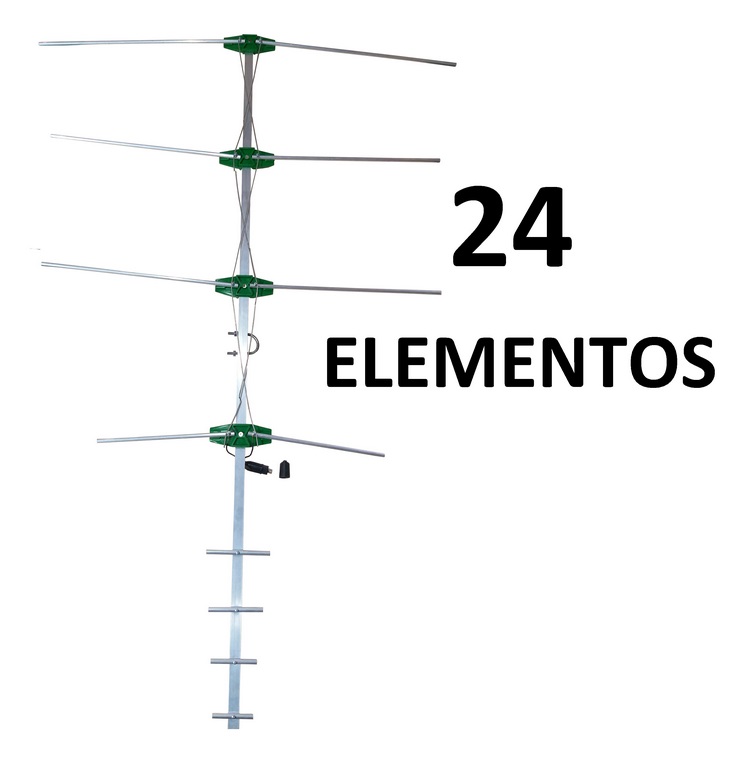 ANTENA TV 24 ELEMENTOS ALUMINIO