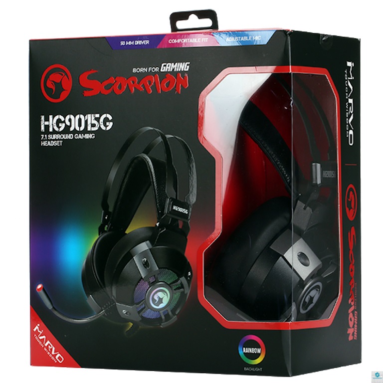 AUDIFONO MICROFONO GAMING SCORPION 3.5MM ROJO